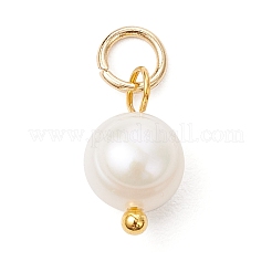 Подвески из натурального культивированного пресноводного жемчуга с двух сторон полированные PALLOY-JF04036-01