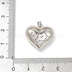 Pendenti in zirconi cubici trasparenti in micro pavè di ottone&nbsp;KK-R221-01P-02