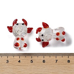 Светящиеся нити бус лэмпворк ручной работы LAMP-Z007-03D