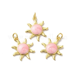 Подвески из латуни с эмалью в стойку KK-D074-05G