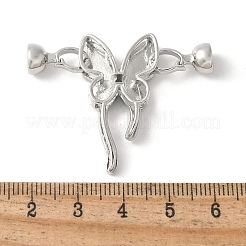 Проложить латунный прозрачный кубический цирконий над застежками&nbsp;KK-M320-01P