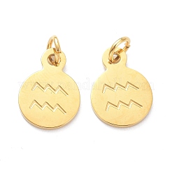 Dijes de acero inoxidable 304 chapados en oro&nbsp;STAS-C022-01C-G