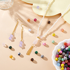 Природные и синтетические смешанные драгоценный камень бисер G-NB0001-47