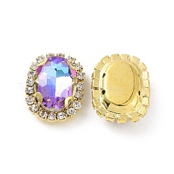 Овал пришиваем стразами&nbsp;DIY-E062-05G-B01