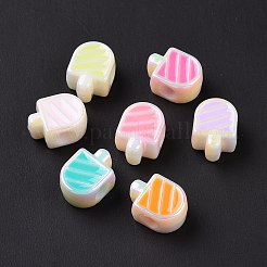 УФ-покрытие Радужные переливающиеся акриловые европейские бусины SACR-E009-37