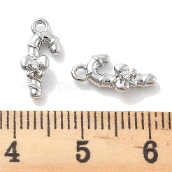Pendentifs en zircone cubique transparente micro pavé&nbsp;KK-M102-04P