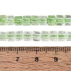 Fili di perline di vetro trasparenti screpolate&nbsp;GLAA-N062-4mm-06