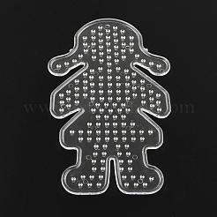 Piccole tavole forate plastica ragazza abc utilizzati per 5x5mm perline fai da te fusibile&nbsp;DIY-Q009-21