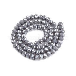 Abalorios de vidrio electroplate hebras&nbsp;EGLA-A044-P6mm-A10