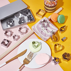 30 шт. Формочки для печенья из нержавеющей стали 10 видов DIY-WH0591-098