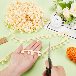 Нейлоновый шарик с помпоном и кисточкой DIY-WH0580-31C