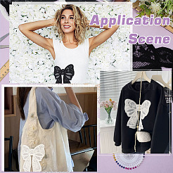 4 шт. 2-х цветные аксессуары для украшения из полиэстера DIY-HY0003-26