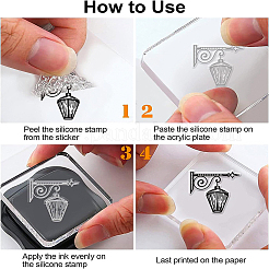 PVC-Plastikstempel&nbsp;DIY-WH0167-56-1028