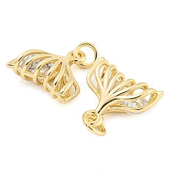 Покрытие стойки латунь микропаве прозрачные подвески из кубического циркония KK-F089-03G