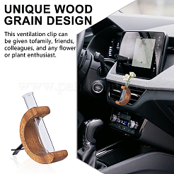 3 шт. 3-х цветные деревянные автомобильные воздухозаборники&nbsp;AJEW-DC0003-59