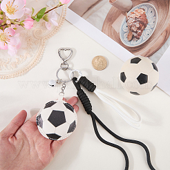 1 Schlüsselanhänger aus PU-Leder mit Sportmotiv&nbsp;KEYC-SP0001-67B