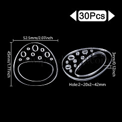 30 pieza de tableros de bobinado de hilo acrílico&nbsp;AJEW-GA0008-06C