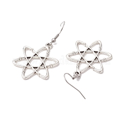 Атомная структура 304 нержавеющая сталь серьги-подвески&nbsp;EJEW-JE06420