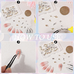 Alliage d'étoiles cabochons en strass&nbsp;MRMJ-CP0001-43C