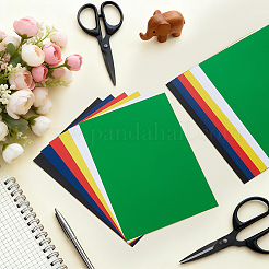 24 feuille de plastique PVC 6 couleurs&nbsp;AJEW-BC0011-24B