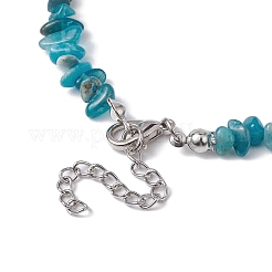 Collier de perles d'apatite naturelle&nbsp;NJEW-JN04615-15