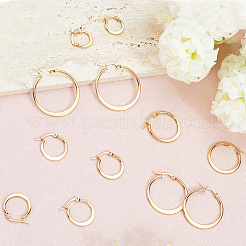 10 пара серег-колец из нержавеющей стали 304 EJEW-BBC0001-93