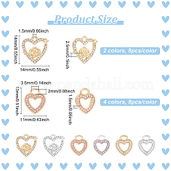 48шт. 6 шт. подвески со стразами ALRI-HY0001-03