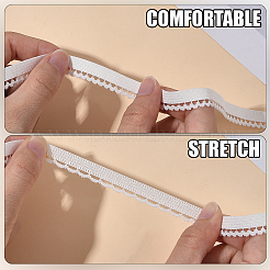 20 м полиэстеровая эластичная лента с цветочным краем&nbsp;OCOR-GF0005-53B