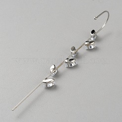 Серьги-крючки для ушей из платины и латуни для женщин EJEW-WH0019-58C