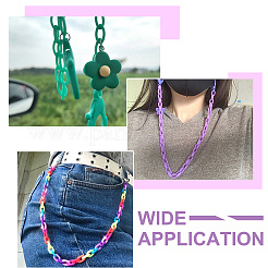 10шт 10 цвета цепочки для очков AJEW-BY0001-01