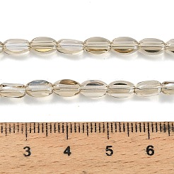 Гальванизируйте прозрачные стеклянные бусины&nbsp;EGLA-H112-01PL-01