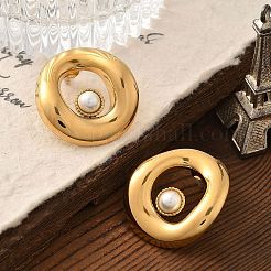 Овальные серьги-гвоздики из нержавеющей стали 304 STAS-Z112-11G