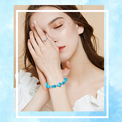 789шт 11 стиля окрашенные синтетические бирюзовые бусины&nbsp;TURQ-BM0001-03