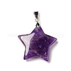 Подвески из натурального аметиста &nbsp;G-I319-04P-05