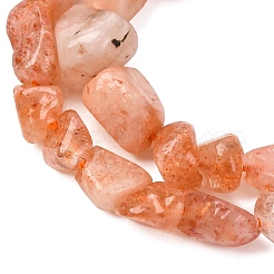 Природного кварца клубники нитей бисера G-P497-01C-42