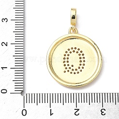 Messing micro pave klare zirkonia anhänger&nbsp;KK-L253-17G-Q