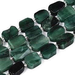 Бусины из натурального фуксита G-T138-26A-11