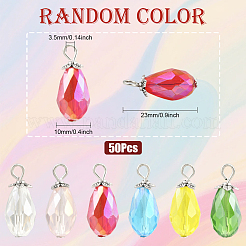 Подвески из гальванического стекла&nbsp;FIND-SP0004-73