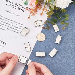 滑らかな表面の201ステンレススチール時計バンド留め金  ステンレス鋼色  15セット /箱&nbsp;STAS-UN0007-99P