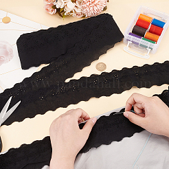 15 ярд хлопковой вышивки с полой цветочной кружевной отделкой OCOR-WH0003-047C