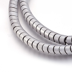 Гальванизировать немагнитных синтетический гематит нитей бисера&nbsp;G-I208-15F-G