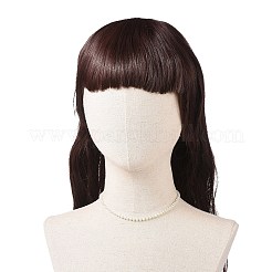 Акриловые ожерелья из бисера с искусственным жемчугом и стеклянными бусинами для женщин NJEW-JN04132