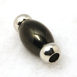 Fermoirs magnétiques lisses en acier inoxydable 304 avec emembouts collées&nbsp;STAS-D008-2
