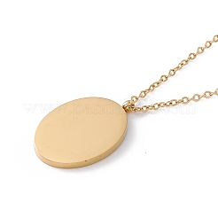 エナメル オーバル 誕生花 ペンダント ネックレス  女性用ゴールデン 304 ステンレススチール ジュエリー  3月の水仙  15.67~16.26インチ（39.8~41.3cm）&nbsp;STAS-H174-02G-C