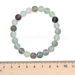 Braccialetti di stirata fluorite naturali&nbsp;BJEW-E373-8mm-10