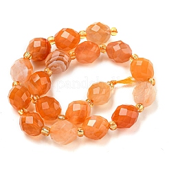 Натуральные бусины из оранжевого ботсванского агата G-N342-45