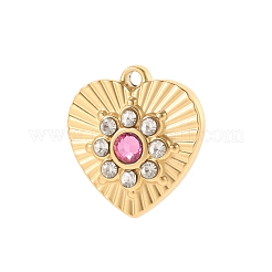 Pendentifs en acier inoxydable 304 micro pavés de zircones cubiques transparentes&nbsp;STAS-OY019-73G