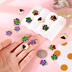 30шт 5 цвета сплава эмалевые подвески&nbsp;FIND-TA0006-07