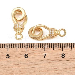 Messing-Federring mit Mikropavé-Fassung und klaren Zirkonia&nbsp;CU-CBA8264-05G