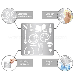 Трафареты для штампов из нержавеющей стали DIY-WH0238-066